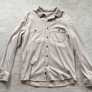 Beige Faherty Button-Up Shirt